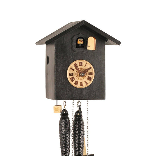 Rustic Black Forest Cuckoo Clock, Handmade Cuckoo Clock with clock hands, German Cuckoo Clock, Black Cuckoo Clock, Rustic Cuckoo Clock