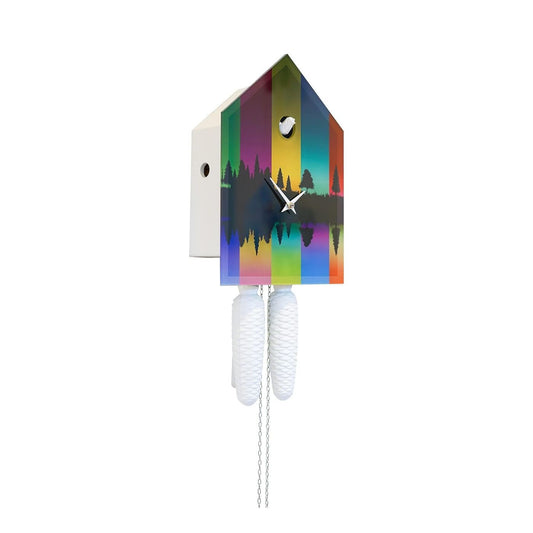 Colorful Black Forest Cuckoo Clock, Handmade Cuckoo Clock, Modern Cuckoo Clock, Designer Cuckoo Clock, Acrylic Cuckoo Clock