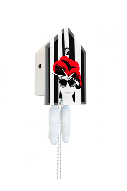 Black Forest Cuckoo Clock, Ball Hat Cuckoo Clock, Bollenhut Cuckoo Clock, Designer Cuckoo Clock, Acrylic Cuckoo Clock