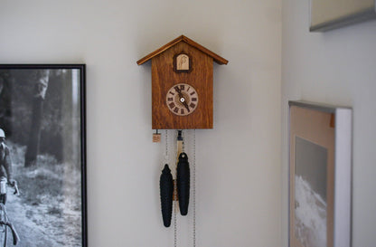 Rustic Black Forest Cuckoo Clock, Handmade Cuckoo Clock with clock hands, German Cuckoo Clock, Traditional Cuckoo Clock, Rustic Cuckoo Clock