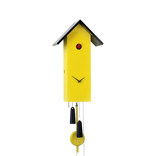 Rectangle Yellow Cuckoo Clock, Modern Cuckoo Clock, Handmade Cuckoo Clock Germany, Cuckoo Clock Black Forest, Bright Yellow Cuckoo Clock