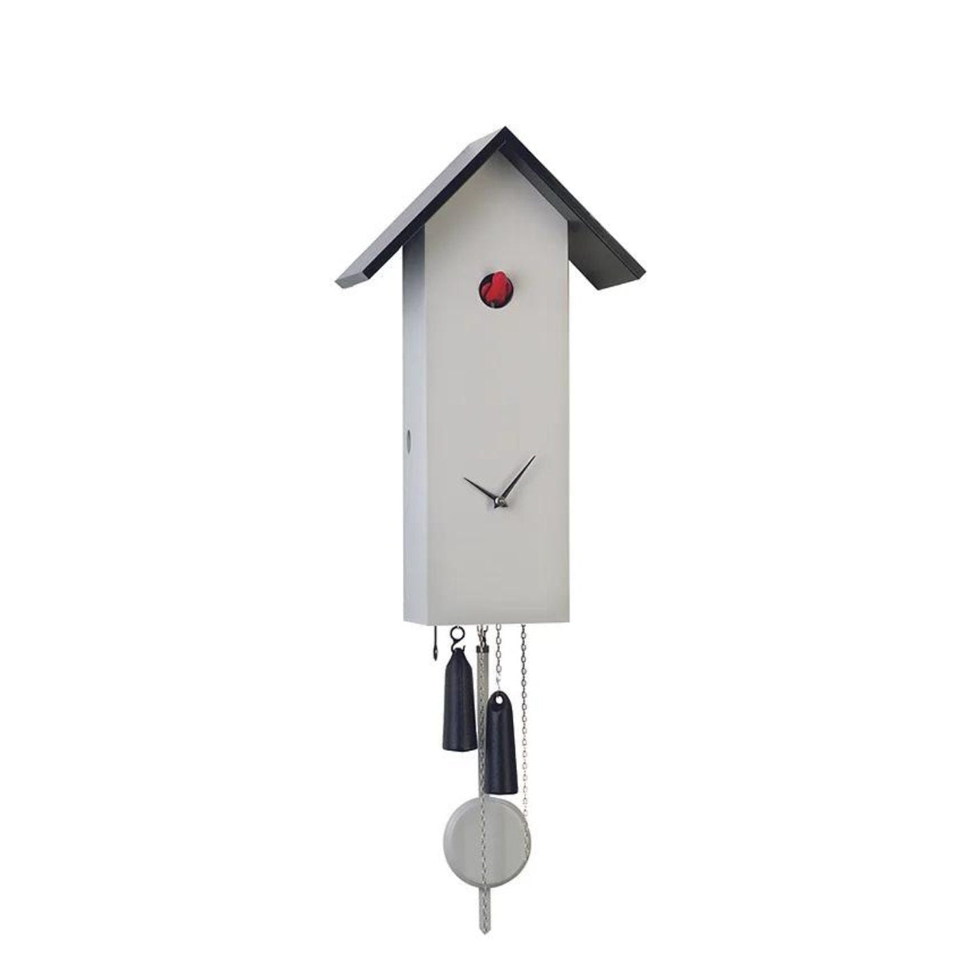 Rectangle Grey Cuckoo Clock, Modern Cuckoo Clock, Handmade Cuckoo Clock Germany, Cuckoo Clock Black Forest, Light Grey Cuckoo Clock