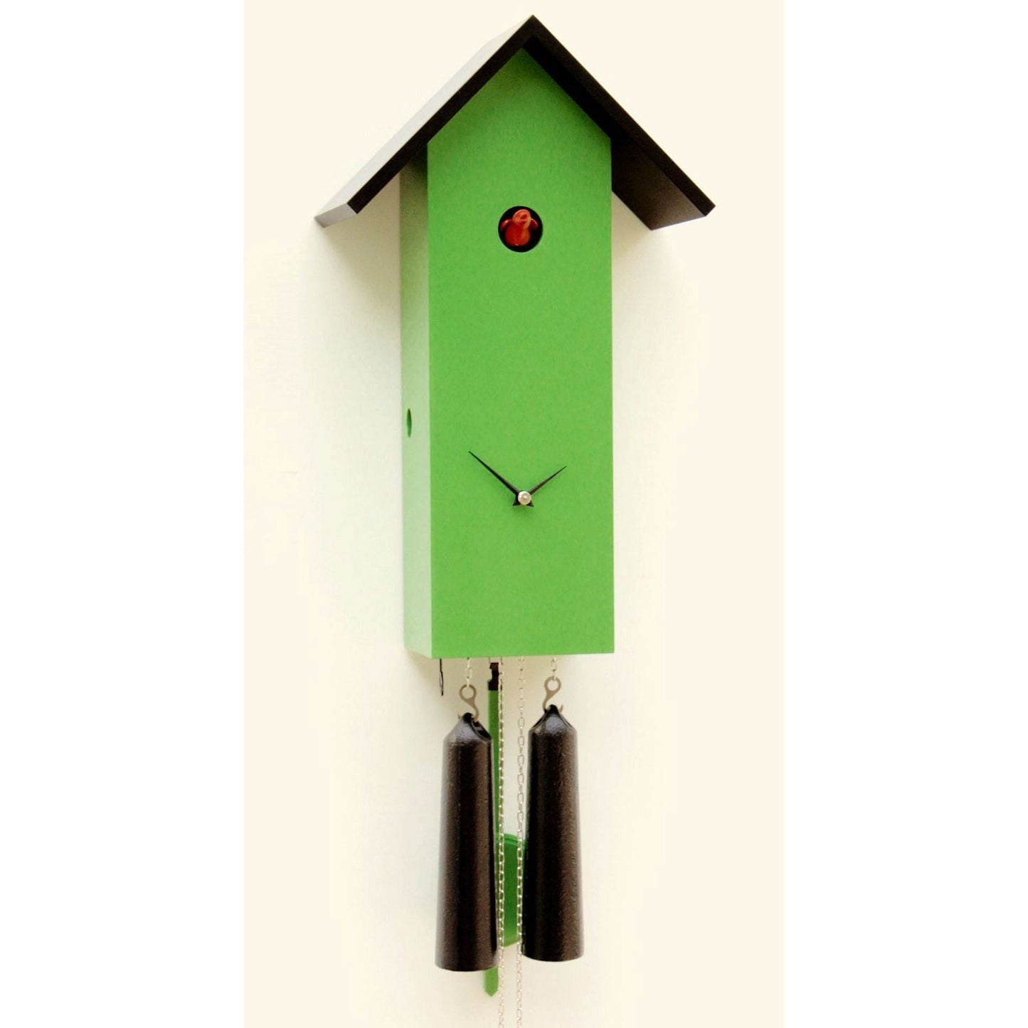 Green Cuckoo Clock, Modern Cuckoo Clock, Handmade Cuckoo Clock Germany, Cuckoo Clock Black Forest, Rectangle Cuckoo Clock Germany